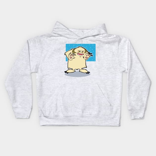 Snow Monster Kids Hoodie by RichCameron